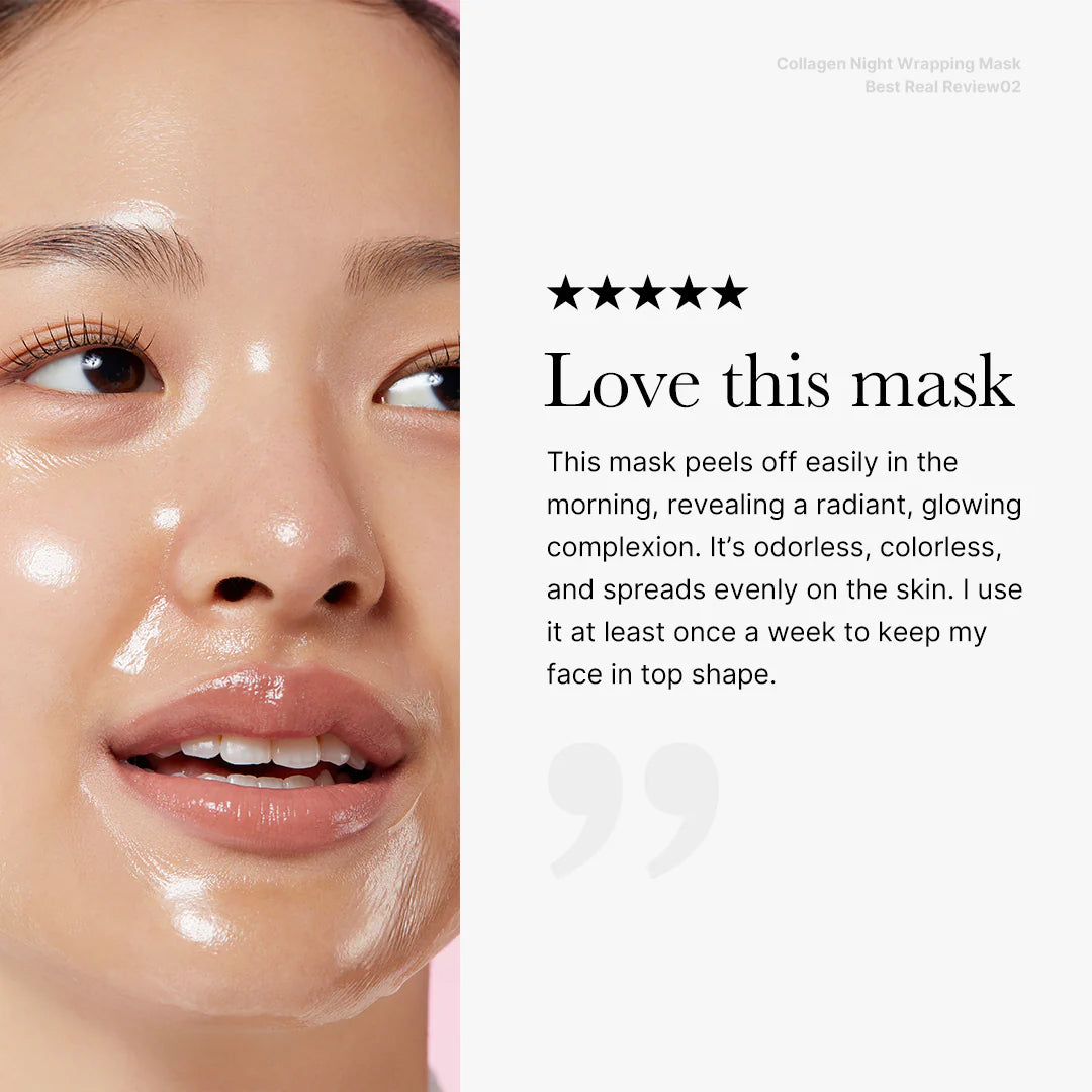 Masque de nuit enveloppant au collagène