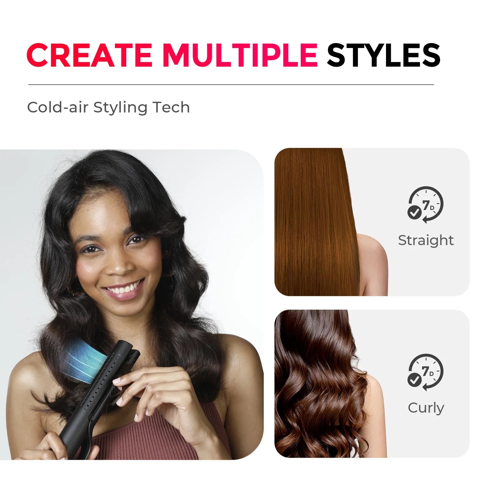 TYMO AIRFLOW best ceramic curling wand for shiny, frizz‑free curls