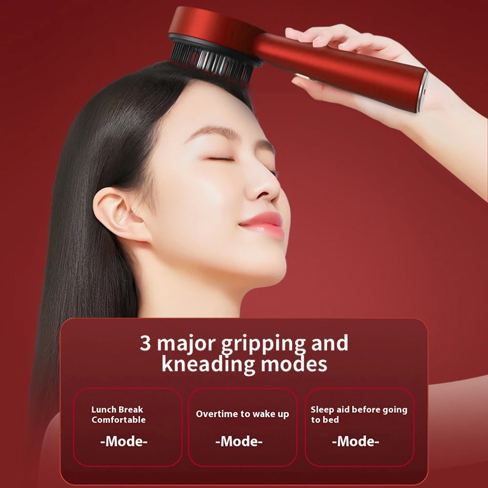 Brosse de massage électrique  LED pour la croissance/antichute des cheveux
