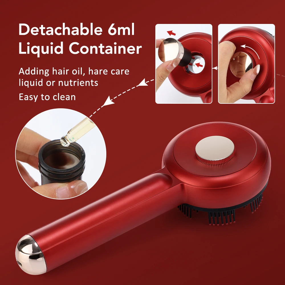 Brosse de massage électrique  LED pour la croissance/antichute des cheveux