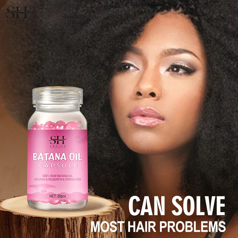 Capsules d'huile de cheveux Sevich 100% Batana Anti-chute de cheveux