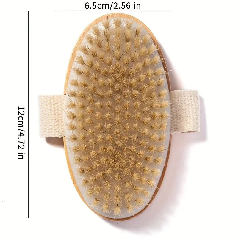 Brosse de spa corporel en soies naturelles